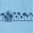 Life is Good Men's Crusher Lite Tee - Retro Sun Palm Landscape