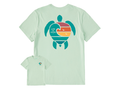 Life is Good Men's Crusher Lite Tee - Wavy Turtle