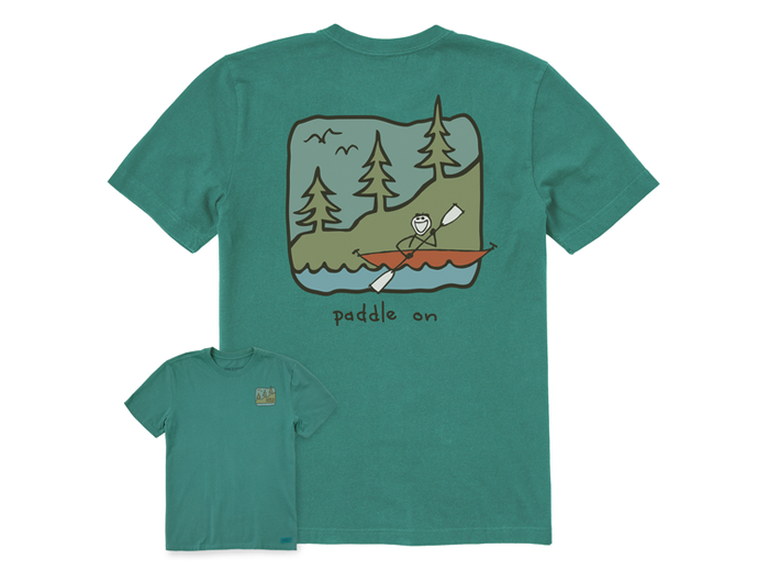 Life is Good Men's Crusher Lite Tee - Paddle On