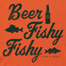 Life is Good Men's Crusher Lite Tee - Beer Fishy Fishy