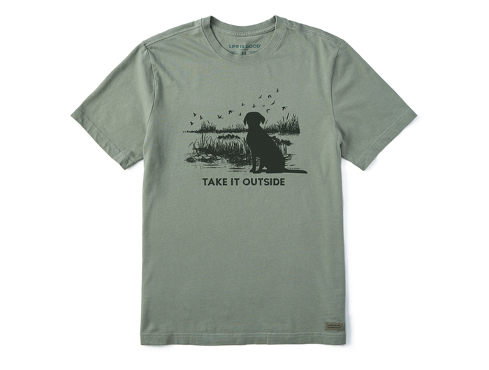 Life is Good Men's Crusher Lite Tee - Take It Outside Marsh