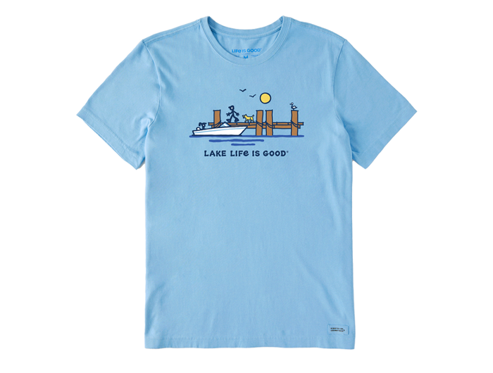 Life is Good Men's Crusher Lite Tee - Dock Lake Life is Good