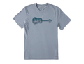 Life is Good Men's Crusher Lite Tee - Pine Guitarscape