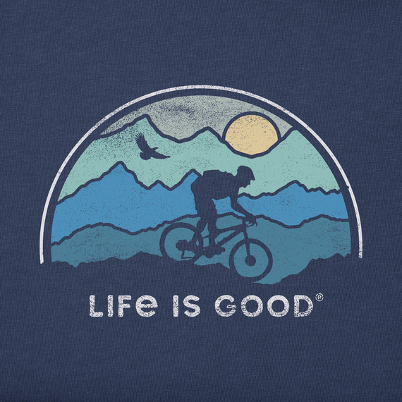 Life is Good Men's Crusher Lite Tee - Beautiful Biking