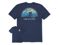 Life is Good Men's Crusher Lite Tee - Beautiful Biking