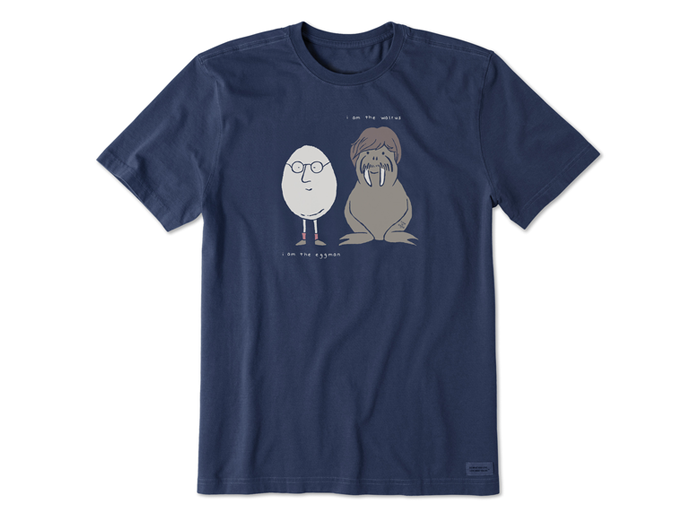 Life is Good Men's Crusher Lite Tee - I Am the Eggman