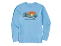 Life is Good Men's Long Sleeve Crusher Lite - Today is a Good Day Mountain Hike