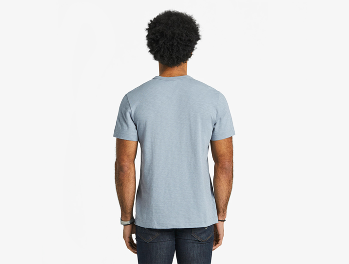 Life is Good Men's Textured Slub Tee - Positive Compass