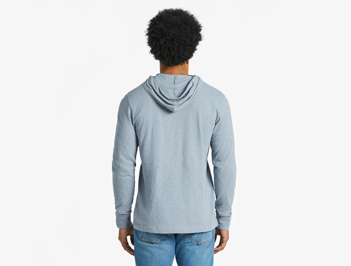 Life is Good Men's Textured Slub Hoodie - Fishscape