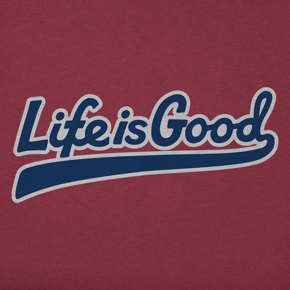 Life is Good Men's Simply True Fleece Crew - LIG Ballyard Script