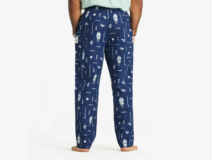 Life is Good Men's Classic Sleep Pant - Golf More Pattern