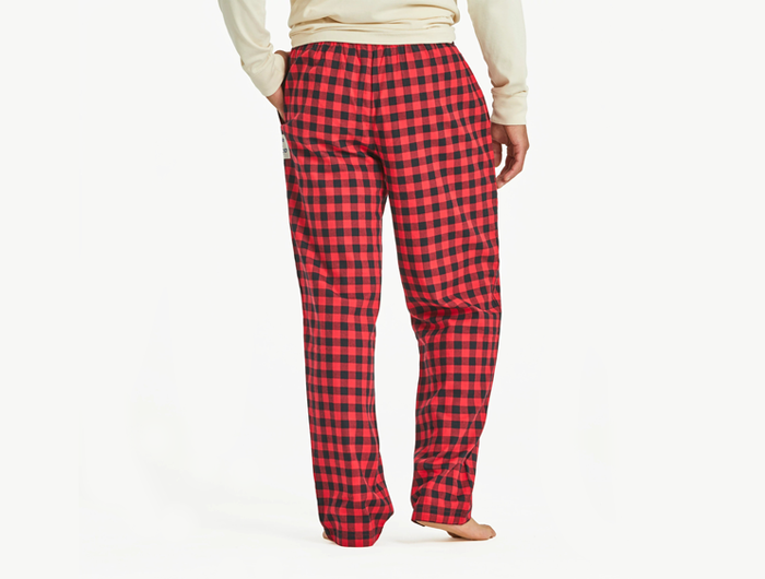 Life is Good Men's Classic Sleep Pant - Buffalo Check Pattern