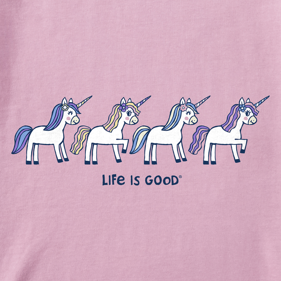 Life is Good Kids' Crusher Tee - Unicorn Rally