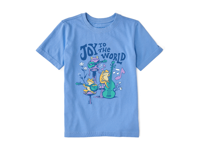 Life is Good Kids' Crusher Tee - Forest Frogs