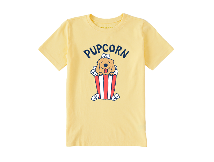 Life is Good Kids' Crusher Tee - Crushin' It Pupcorn