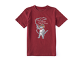 Life is Good Kids' Crusher Tee - Meowdy Christmas Lights