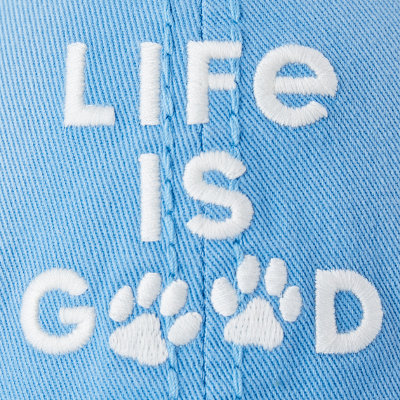 Life is Good Sunwashed Chill Cap - Life is Good Paw Prints