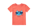 Life is Good Toddler Crusher Tee - Cool Cat