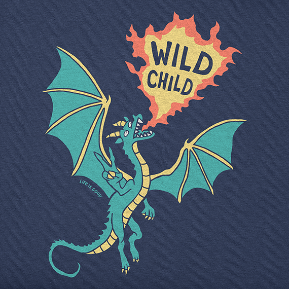 Life is Good Toddler Crusher Tee - Wild Child Dragon