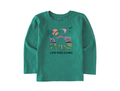 Life is Good Kid's Long Sleeve Crusher Tee - Dinosaur Life Was Good