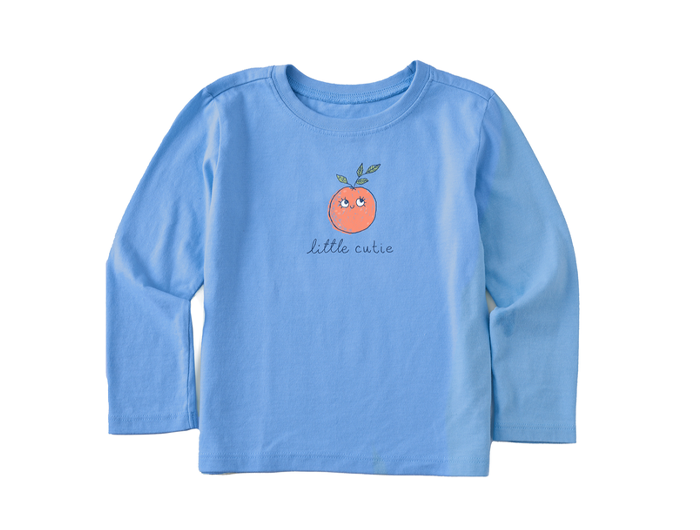 Life is Good Kid's Long Sleeve Crusher Tee - Little Cutie