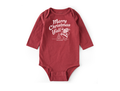 Life is Good Infant Long Sleeve Crusher Baby Bodysuit - Santa Merry Christmas Y'all