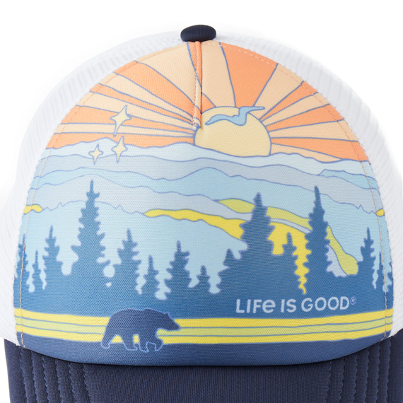 Life is Good Trucker Hat - Great Smoky Mountains Poster