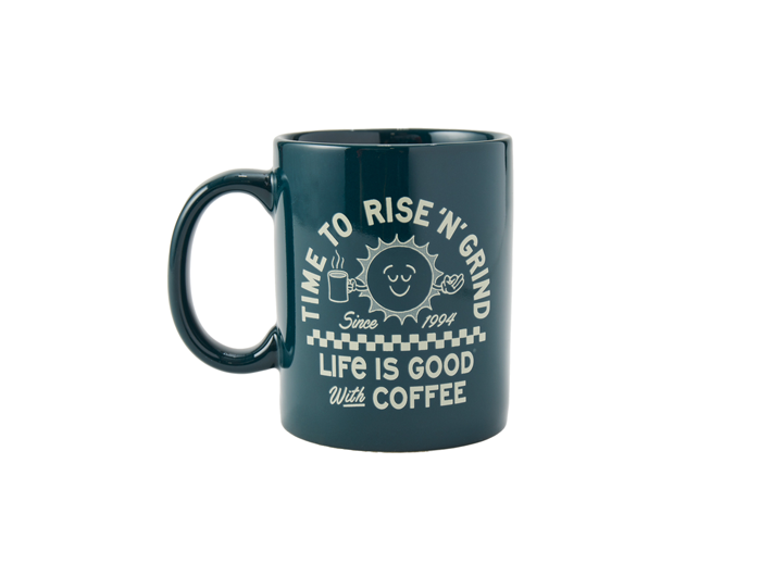 Life is Good Jake's Mug - Showtime Rise Coffee Sun