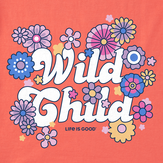 Life is Good Kid's Long Sleeve Crusher Tee - Hippy Wild Child