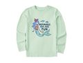 Life is Good Kid's Long Sleeve Crusher Tee - Mermaids Have More Fun