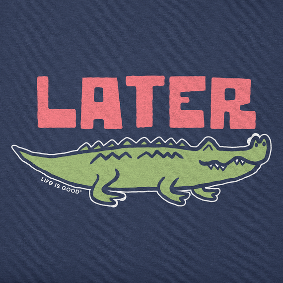 Life is Good Kid's Long Sleeve Crusher Tee - Later Gator