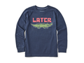 Life is Good Kid's Long Sleeve Crusher Tee - Later Gator