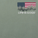 Life is Good Men's Crusher Tee - Flag Forest LIG