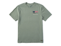 Life is Good Men's Crusher Tee - Flag Forest LIG
