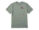 Life is Good Men's Crusher Tee - Flag Forest LIG