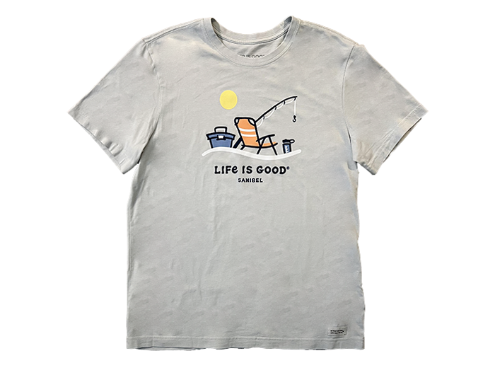 Life is Good Men's Crusher Tee - Sanibel Reserved Seat