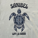 Life is Good Men's Crusher Tee - Sanibel Tie Dye Turtle