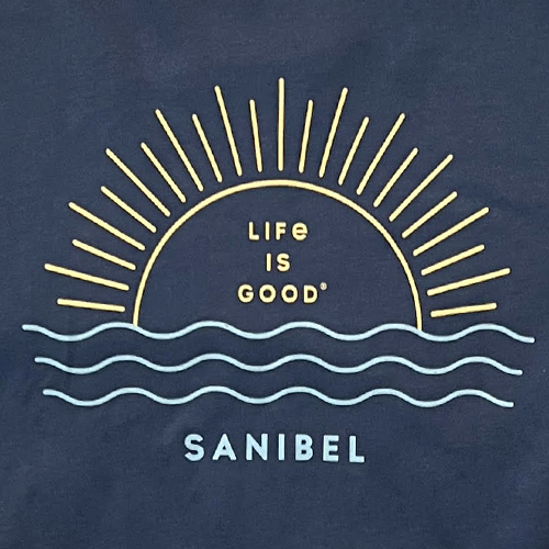 Life is Good Men's Crusher Tee - Sanibel Sun Waves