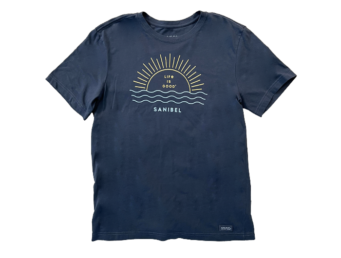 Life is Good Men's Crusher Tee - Sanibel Sun Waves