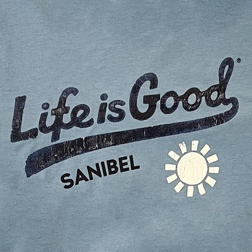 Life is Good Men's Crusher Tee - Sanibel LIG Ballyard Script