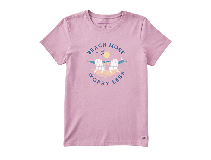 Life is Good Women's Crusher Tee - Adirondack Beach More