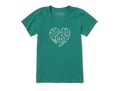 Life Is Good Women's Crusher Lite Vee - One Love G Clef Heart