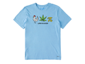 Life is Good Men's Crusher Tee - Chicken Pot Pi Icons