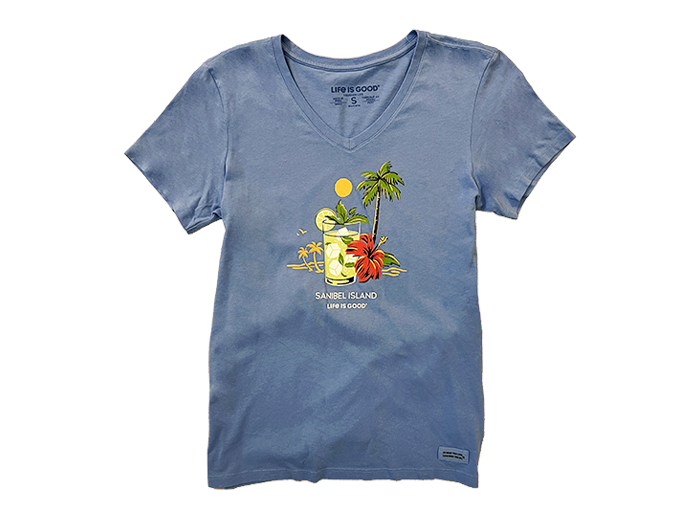 Life is Good Women's Crusher Lite Vee - Sanibel Tropical Mojito