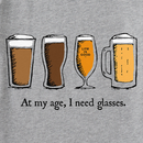 Life is Good Men's Crusher Tee - Need Glasses Beer