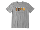 Life is Good Men's Crusher Tee - Need Glasses Beer