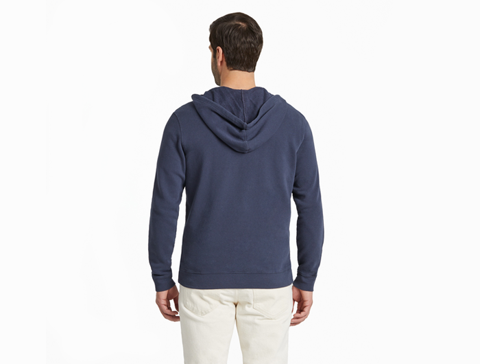 Life is Good Men's Solid French Terry Zip Hoodie