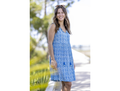Treasures of Bali Women's Tracy Tassel Tie Neck Dress