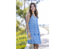Treasures of Bali Women's Tracy Tassel Tie Neck Dress