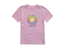 Life is Good Kids' Crusher Tee - Tie Dye Flower Vibes